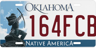 OK license plate 164FCB