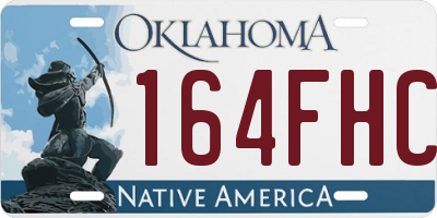 OK license plate 164FHC