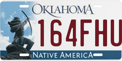 OK license plate 164FHU