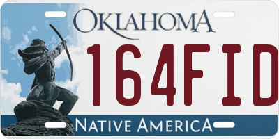 OK license plate 164FID