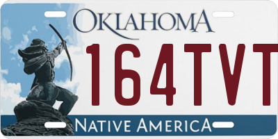 OK license plate 164TVT