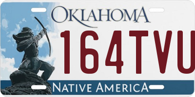 OK license plate 164TVU