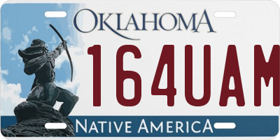 OK license plate 164UAM