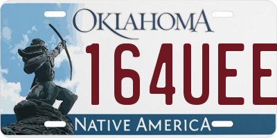 OK license plate 164UEE