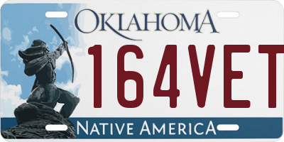 OK license plate 164VET