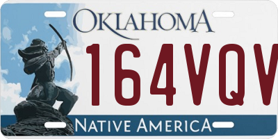 OK license plate 164VQV