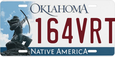 OK license plate 164VRT