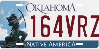 OK license plate 164VRZ
