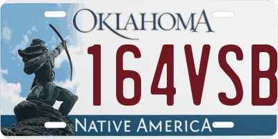 OK license plate 164VSB
