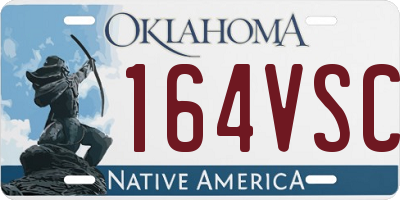 OK license plate 164VSC