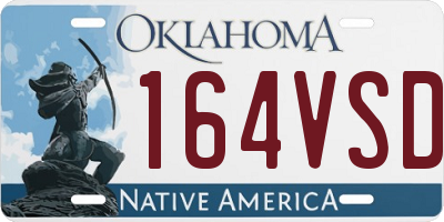 OK license plate 164VSD