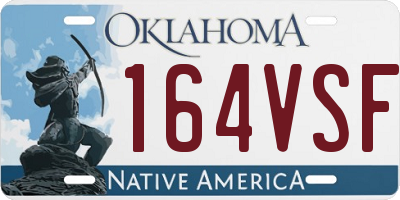 OK license plate 164VSF