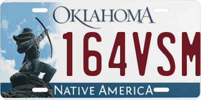 OK license plate 164VSM