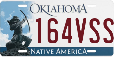 OK license plate 164VSS