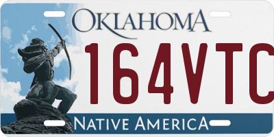 OK license plate 164VTC