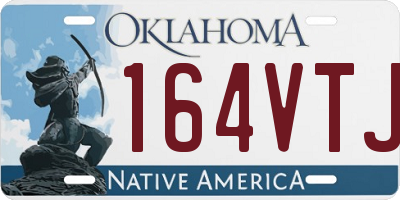 OK license plate 164VTJ