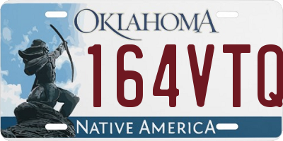 OK license plate 164VTQ