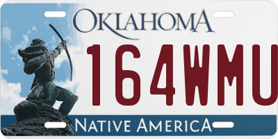OK license plate 164WMU