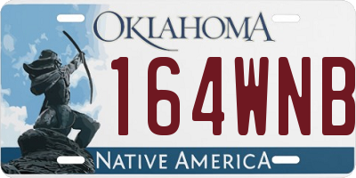 OK license plate 164WNB