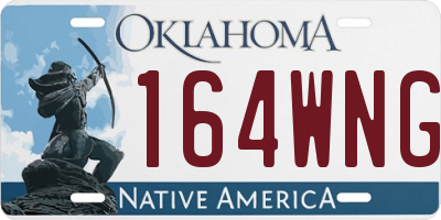 OK license plate 164WNG