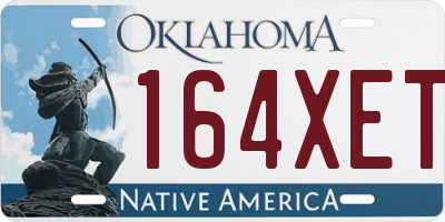 OK license plate 164XET