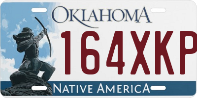 OK license plate 164XKP