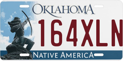 OK license plate 164XLN