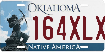 OK license plate 164XLX