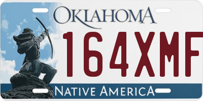 OK license plate 164XMF