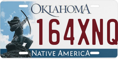 OK license plate 164XNQ