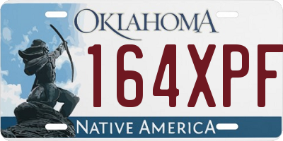 OK license plate 164XPF