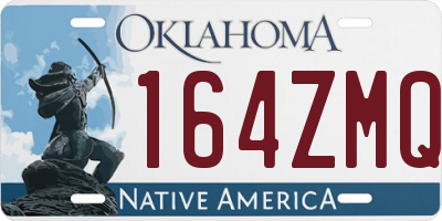 OK license plate 164ZMQ