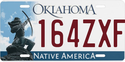 OK license plate 164ZXF