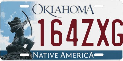 OK license plate 164ZXG