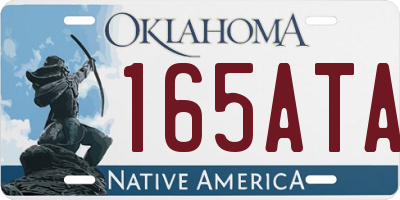 OK license plate 165ATA