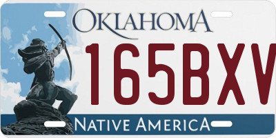 OK license plate 165BXV