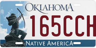 OK license plate 165CCH