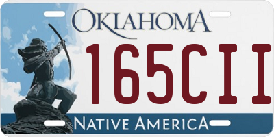 OK license plate 165CII