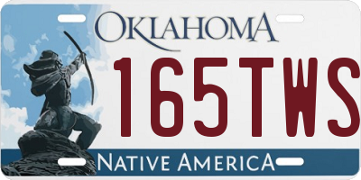 OK license plate 165TWS