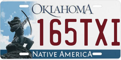 OK license plate 165TXI