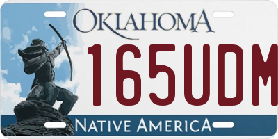 OK license plate 165UDM