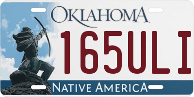 OK license plate 165ULI