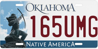 OK license plate 165UMG