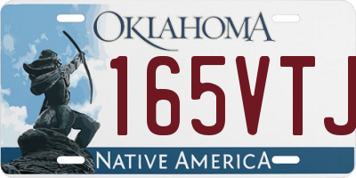 OK license plate 165VTJ