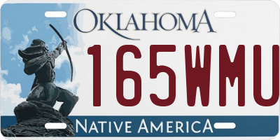 OK license plate 165WMU