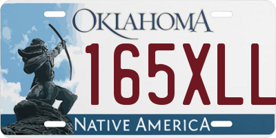 OK license plate 165XLL