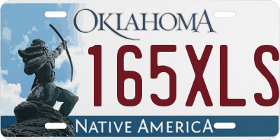 OK license plate 165XLS