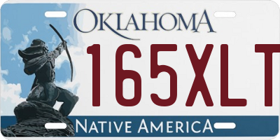 OK license plate 165XLT
