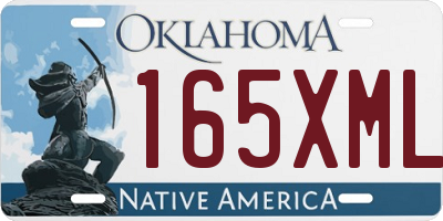 OK license plate 165XML