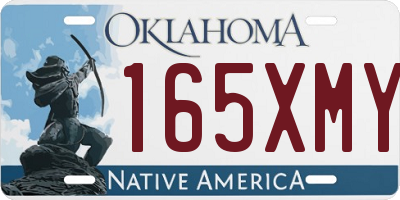 OK license plate 165XMY